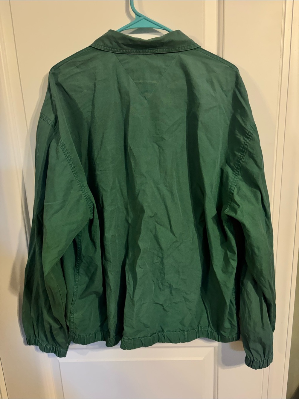 Vintage Tommy Hilfiger Dark Green Zip Front Harrington Jacket - Picture 5 of 5